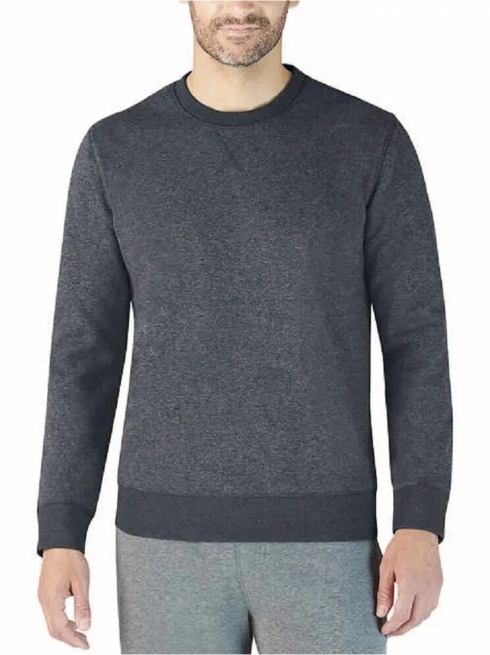 Eddie Bauer Men’s XXL Charcoal Heather Gray Crewneck Sweatshirt NWOT
